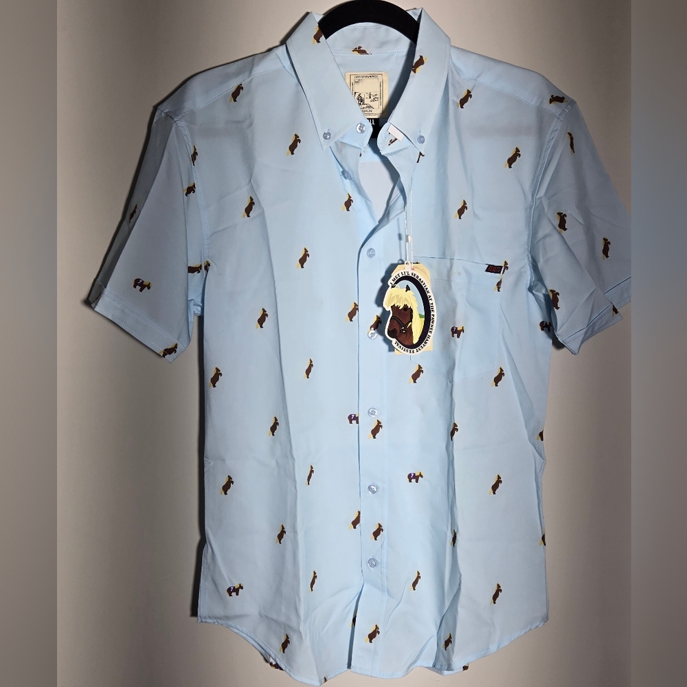 RSVLTS Parks and Rec Lil Sebastian short sleeve shirt